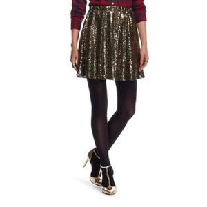 gold sequin xhilaration skirt XL brand new